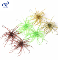 ALPHA OEM Custom Hula Grub PVC TPE Soft Baits 9cm 11cm Skirt Tentacle Jig Trailer Bulk Artificial Sea Anemone Fishing Tackle