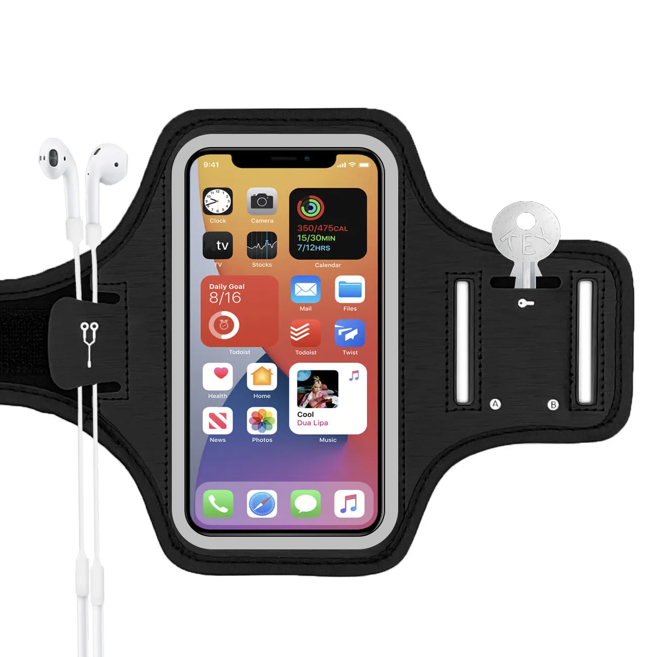 Waterproof Cell Phone Accessories Case Key Holder Armband Adjustable Belt Waterproof Wristband Running Sport Arm Band