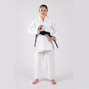 무술 훈련을위한 어린이와 성인을위한 남녀 공용 사용자 정의 로고 가라테 유니폼 WKF Gis 기모노 세트 - Product Image 3