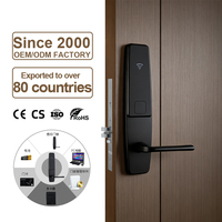Système de serrure de porte intelligent pour hôtel avec carte-clé RFID et contrôle par application pour portes en aluminium/acier, gestion PMS et API