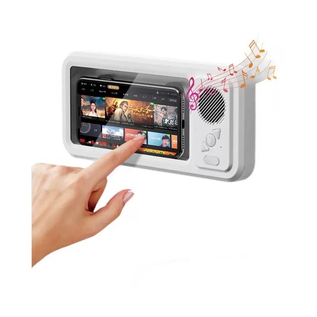 Bath Phone Holder with Seamless Touch Screen Music Shower System