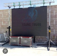 Torre de Iluminación Telescópica con Perno - Torre de Elevación Portátil de Aluminio para Escenarios y Eventos