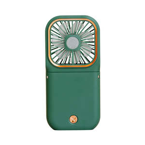 Ventilador de Mano Recargable Nuevo en Caja de Color, Verde Militar, para Acampar al Aire Libre, Ventilador de Mano Práctico, Verde Militar - Product Image 1