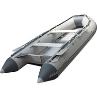 Bote Inflable de 10.8 Pies con Suelo de Aluminio Balsa Hinchable Dingui para Pesca Remo Deporte Pontón