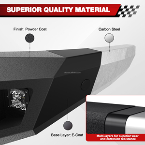 Parachoques Delantero con Cabrestante de Ancho Completo ULON, <span class=keywords><strong>Precio</strong></span> de Fábrica, para Camioneta Chevy Silverado 1500 2014 2015, Negro - Product Image 6
