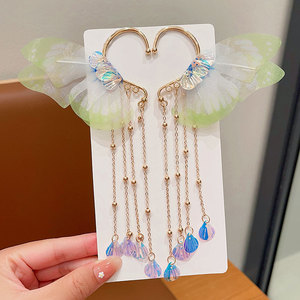 Pendientes Infantiles de Mariposa, Sirena, Concha, Borla, Clip para Oreja, Pendientes Colgantes para Bebés y Princesas - Product Image 3