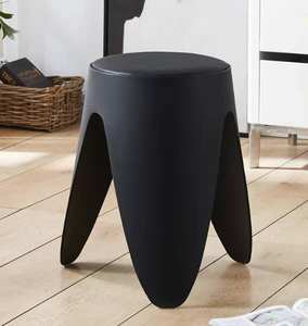 Meubles d'extérieur modernes, tabourets ronds en plastique PP empilables, pour la cuisine, la chambre, la salle à manger, l'hôtel, le salon - Product Image 1