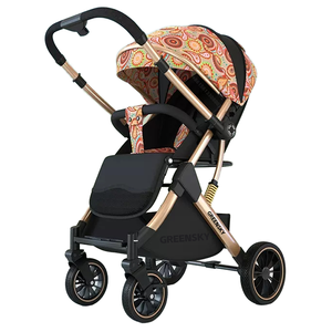 Poussette bébé de luxe pliable 3-en-1 légère et réversible, fournie directement par l'usine - Product Image 6