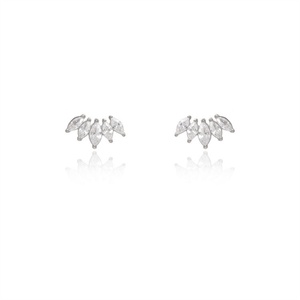 Popular Iced Out Jewelry Stud <b>Earrings</b> Stainless Steel Zircon <b>Earrings</b> for Women - Product Image 1