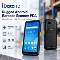 Terminal portable robuste T2 Android 12 avec lecteur de codes-barres 1D 2D, 4G WiFi, IP67 pour l'inventaire et le comptage des stocks en entrepôt