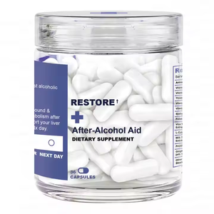 Cápsulas de Ayuda para Recuperar Después del Alcohol con <span class=keywords><strong>DHM</strong></span> + L-Cisteína, Venta Caliente OEM, Alivio para Sentirse Mejor Después de Beber - Product Image 1
