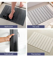 Tapis de séchage pliable en diatomite ultra-absorbant pour comptoir de cuisine et salle de bain