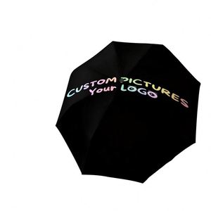 Parapluie pliant personnalisé avec votre logo, sans minimum de commande, cadeau photo personnalisé, commande unique, Guarda Chuva Personalizado - Product Image 2