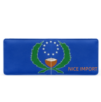 Dompet Kulit Bendera Panama untuk Pria, Dompet Lipat Dua Kapasitas Ekstra dengan Jendela ID, Dompet Tipis dengan Banyak Slot Kartu