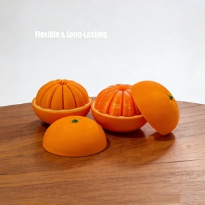 3D-Printed Citrus Fruit Fidget Toy Chained Fake Orange Fruit Stress Twist Ball <b>Creative</b> Office Desk Decoration <b>Gift</b> for Adult - Product Image 5