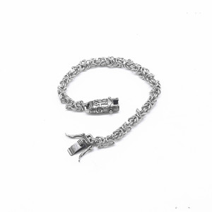 yunnique Pulsera de cadena con ancla, plata tibetana, diseño geométrico unisex, GZY-B0513 - Product Image 2