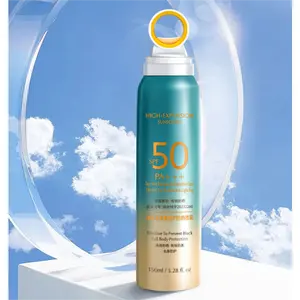 Vendita calda Private Label idratante acqua sensibile SPF 50 + crema solare impermeabile crema solare Spray