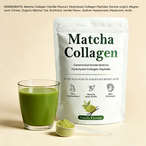 Latte al Matcha Super Collagene a Marchio Privato, Polvere Istantanea di Collagene e Magnesio per la Bellezza - Product Image 5