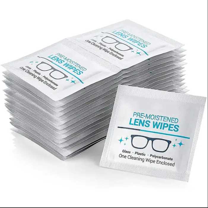 Lens Cleaning Wet Wipes  Pre Moistened Cleansing Wipes 200 PCS