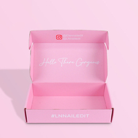 Kostenloses Design Maßgefertigte Luxuriöse Rosa Wellpappe-Versandbox mit Goldfolienprägung