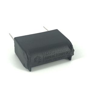 0.3Uf 600V Ac Đen Pin Loại MKPH Polypropylene Tụ Với CQC - Product Image 1