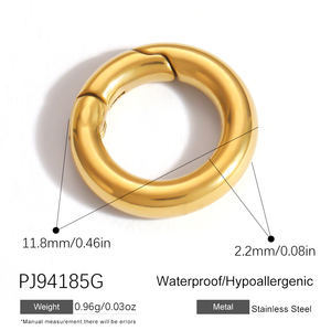 SUMMLY Vente en gros de fermoirs de bikini raffinés, breloques étoile de mer et coquillage, en acier inoxydable plaqué or 18 carats, accessoires de maillot de bain, bijoux de mode - Product Image 3