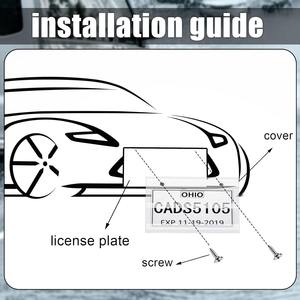 Nuevo soporte para bolsas <span class=keywords><strong>de</strong></span> matrícula <span class=keywords><strong>de</strong></span> coche, cubierta <span class=keywords><strong>de</strong></span> etiqueta temporal para placas <span class=keywords><strong>de</strong></span> distribuidor, cubierta <span class=keywords><strong>de</strong></span> etiqueta protectora - Product Image 3