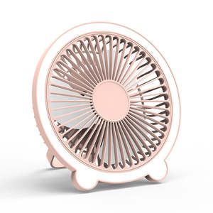 Nuevo Ventilador Mini Recargable para Exteriores 2025, Nuevo Diseño, Lindo Ventilador USB Portátil con Luz LED de Plástico, en Inglés, para el Verano - Product Image 1
