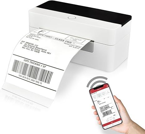 Smart Label Printer 110mm Thermal Label Printer Shipping Label Printer Express Warehouse Use 100*150mm