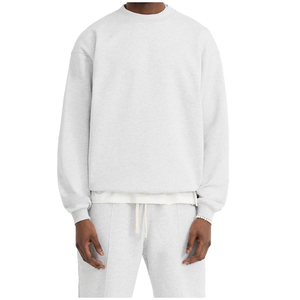 Sudaderas con capucha con estampado de logotipo personalizado de alta calidad, sudaderas de algodón 100%, patrón sólido bordado, <span class=keywords><strong>ropa</strong></span> de invierno con cuello redondo de lana - Product Image 1