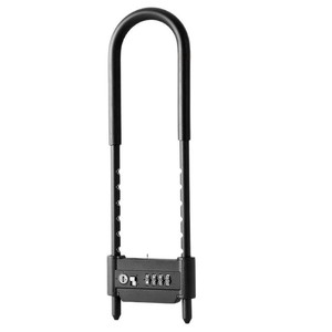 Candado en U con combinación para bicicleta, 31 cm, aleación de zinc, antirrobo, para exteriores, para vehículos eléctricos y almacenes - Product Image 3