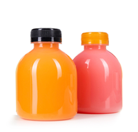 Bouteille de lait en plastique courte mignonne de 250ml pour les enfants pour les boissons énergisantes de soda de champagne avec la taille de cou de 38mm