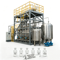 Unité de distillation pour la récupération de solvants de haute pureté, système de traitement automatique des liquides industriels usagés par PLC
