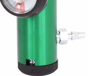 Régulateur de pression <span class=keywords><strong>d</strong></span>'oxygène en aluminium/laiton CGA870 <span class=keywords><strong>avec</strong></span> manomètre, prises de sortie <span class=keywords><strong>d</strong></span>'<span class=keywords><strong>air</strong></span> disponibles pour la sélection, usage médical - Product Image 3