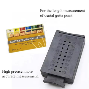 Pisau <span class=keywords><strong>Gutta</strong></span> <span class=keywords><strong>Percha</strong></span> pengukur titik, penggaris pengukur, skala pengukur rentang endodontik untuk perbaikan ujung di Departemen gigi - Product Image 5