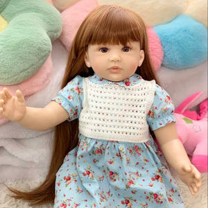 Mueve Ojos Vollsilikon 19 pulgadas Real Baby Doll Blue Pee Moving Silicone and Clothes Mini <span class=keywords><strong>Reborn</strong></span> Dolls para regalos - Product Image 1
