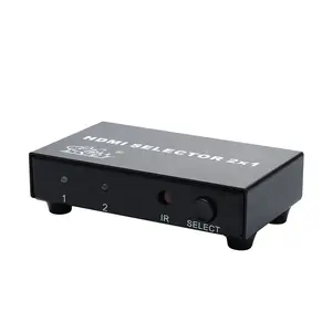 HDMI Selector 2X1 3D Full HD 1920*1080P 60Hz HDMI Switcher 2 Di 1 Splitter dengan remote Control