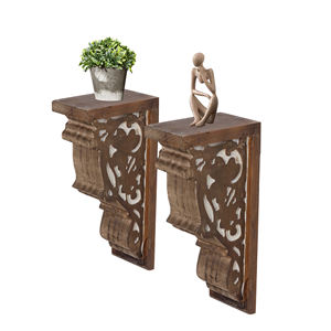 Haute qualité dessus <span class=keywords><strong>de</strong></span> Table bureau bureau <span class=keywords><strong>livre</strong></span> support décoration murale défilement corbeau serre-livres ferme marron rustique bois décoratif serre-livres - Product Image 4
