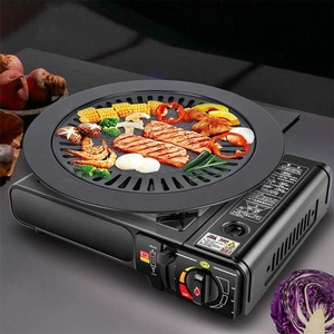 家用电炉不粘燃气烧烤盘无烟烧烤烤盘，带户外烧烤工具 - Product Image 5