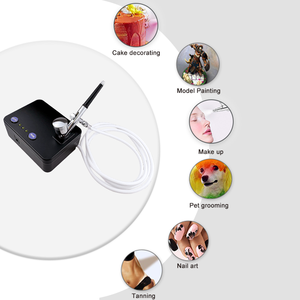 ชุดแอร์บรัชมืออาชีพสีรอยสักทำมือแบบสองหัวมีเสียงรบกวนต่ำพกพาทนทาน - Product Image 2