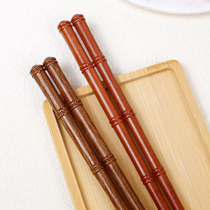Palillos de bambú de madera maciza, redondos, antideslizantes, estilo japonés, puntiagudos, para uso doméstico - Product Image 2