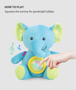 Juguete de Peluche de Animales de Peluche Personalizados al por Mayor, <span class=keywords><strong>Dinosaurio</strong></span> para Calmar y Dormir, Juguete de Peluche Suave con Canción de Cuna y Luz de 25 cm para Niños - Product Image 5
