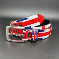 Ceinture Jiahao Streetwear à motif Peinture à l'huile La Cène, style vintage, tendance High-Street, unisexe, avec boucle en alliage