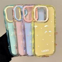 Coque personnalisable antichoc en PC transparent effet gelée, motif pois et lettres, nouvelle couleur, très tendance pour iPhone 18 17 Pro Max