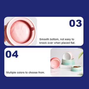 Mangkuk Keramik Gradien Penjualan Terlaris 2026 Aksesoris Hewan Peliharaan Mangkuk Makanan Hewan untuk Anak Anjing dan Anak Kucing - Product Image 5