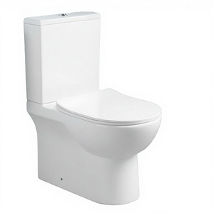 WC en céramique deux pièces allongé à double chasse avec siphon en P, certifié CE, pour la vente en gros en Europe - Product Image 3