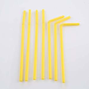 Pailles longues en carton biodégradables pour gobelets avec couvercle et paille, canules en papier biodégradables - Product Image 1