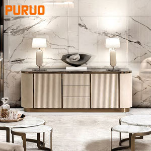 PURUO ev kullanımı oturma mobilya ahşap dolap yemek odası mdf büfe dolap konsol masaları - Product Image 2