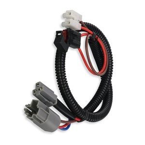 Güç Kaynağı ve Güç Çıkışı Bağlantı Kablo Demeti, 2 Delikli 10A Küçük Sigorta Kutusu Soketi Oluklu Boru Otomotiv Kablo Demeti - Product Image 2