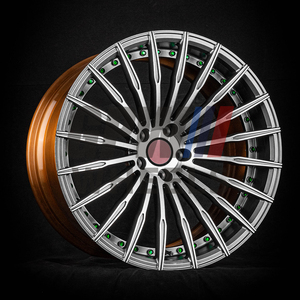 Thin Multi Spoke Concave Three Piece Forged Alloy Rim With Wheel Center Cover Custom Surface Finish Universal Fit Aftermarket - Product Image 4